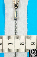 High Quality 4" Tiny Closed End Metal Teeth Doll Zippers - Size 0 - TinyFrockShop.com