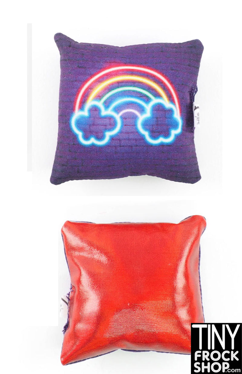 12" Fashion Doll Neon Rainbow Pillows by Dress that Doll