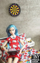 12" Fashion Doll Real Working Rainbow 2.5 Inch Dart Board By Ash Decker