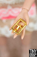 11mm - Barbie Mini Metal Rectangle Center Bar Buckle with Prong - More Colors - TinyFrockShop.com