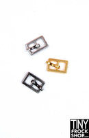 11mm - Mini Metal Rectangle Center Bar Buckle with Prong - More Colors - TinyFrockShop.com