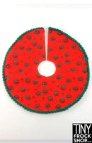 12" Fashion Doll Red Christmas Tree Skirts by Dress that Doll