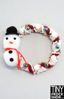 12" Fashion Doll Christmas Snowman Wreaths By Ash Decker - 4 Styles