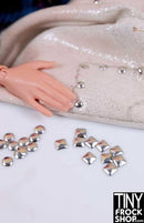 3mm - Mini Square Stamped Rivets - Gold and Silver Mixed Pack of 50! - Tiny Frock Shop