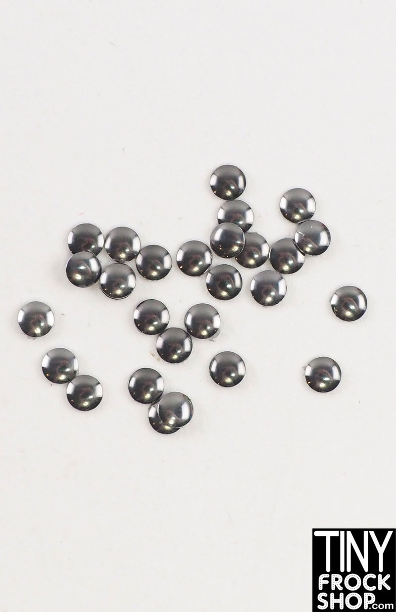 3mm Barbie Sized  - Mini Round Stamped Rivets - More Colors - Tiny Frock Shop