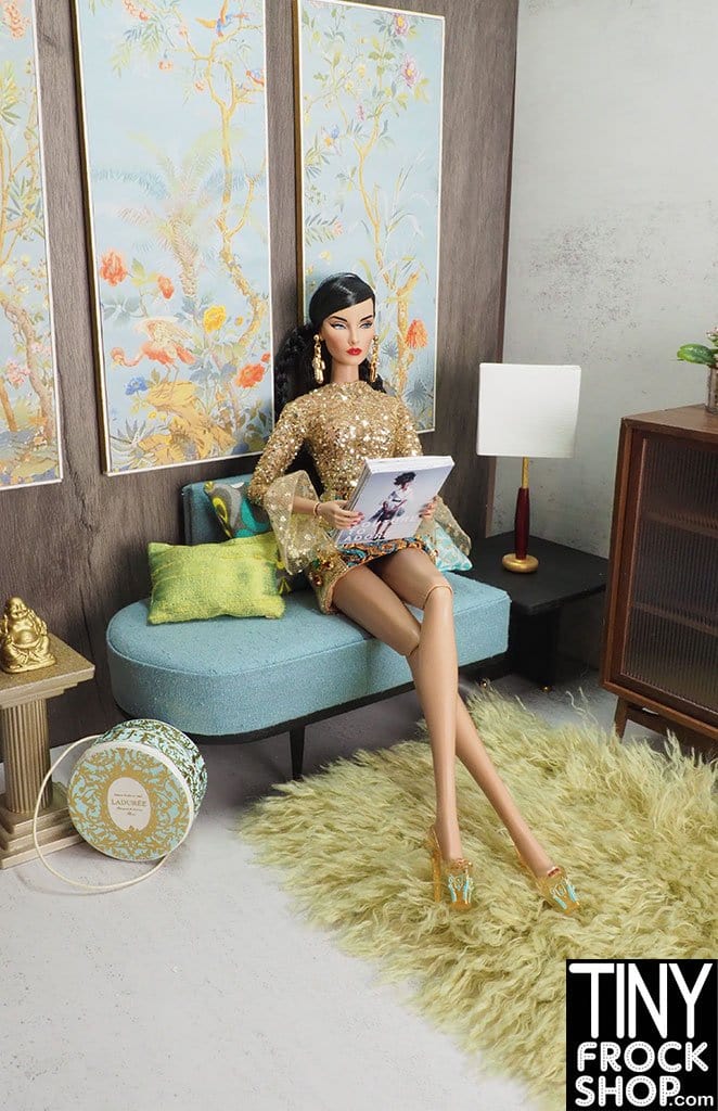 12" Fashion Doll High Quality Photography Diorama Board - 16" Square With L Bracket