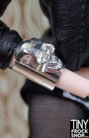 12" Fashion Doll Skull Metal Bracelet - Tiny Frock Shop
