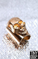 12" Fashion Doll Skull Metal Bracelet - Tiny Frock Shop