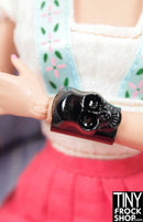 12" Fashion Doll Skull Metal Bracelet - Tiny Frock Shop