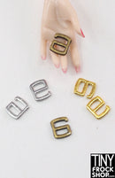 5MM - 12" Fashion Doll Mini Metal Slide Hook - Packs of 2 pieces