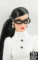 12 Inch Fashion Doll Smart Girl Black Rim Glasses - TinyFrockShop.com