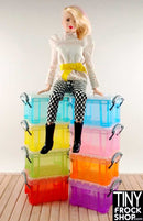 12 Inch Fashion Doll Plastic Locking Storage Boxes - TinyFrockShop.com