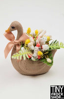 12 Inch Fashion Doll Swan Flower Planter by Ginger Baldwin - TinyFrockShop.com
