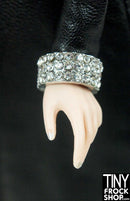 Banded Rhinestone Gold or Silver Bracelet - TinyFrockShop.com