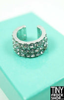 Banded Rhinestone Gold or Silver Bracelet - TinyFrockShop.com