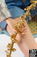 12" Fashion Doll Twisted Gold Filament Trim