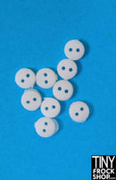 4mm - Super Tiny Mini Round 2 Hole Buttons Pack of 6 - Tiny Frock Shop