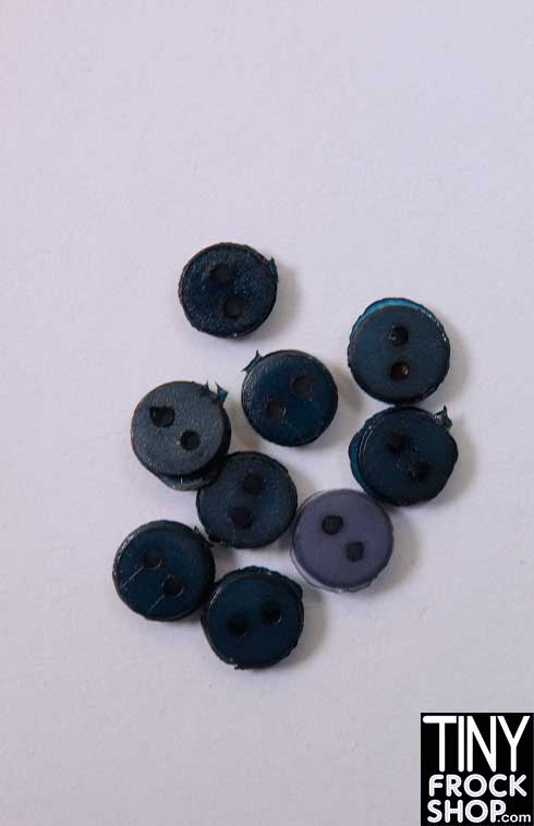 4mm - Barbie Super Tiny Mini Round 2 Hole Buttons Pack of 6 - Tiny Frock Shop