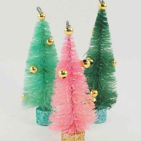 Pastel Mini Bottlebrush Trees (Sold Individually)