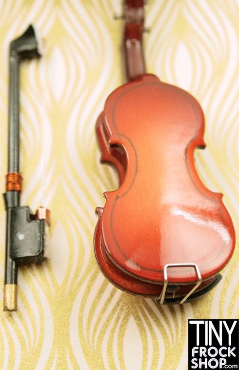 Barbie Wood Violin with Velvet Lined Case and Bow - TinyFrockShop.com