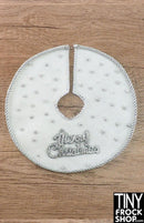 12" Fashion Doll White Christmas Tree Skirts by Dress that Doll