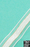 Wide Metallic and Semi Transparent Ribbon Trim