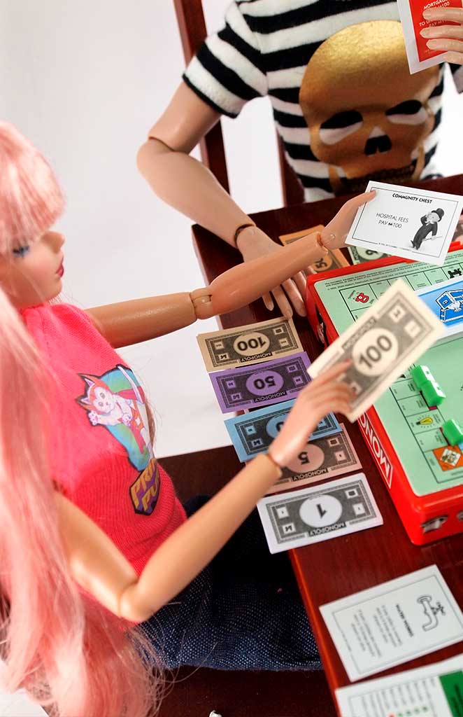 12" Fashion Doll Worlds Smallest Monopoly