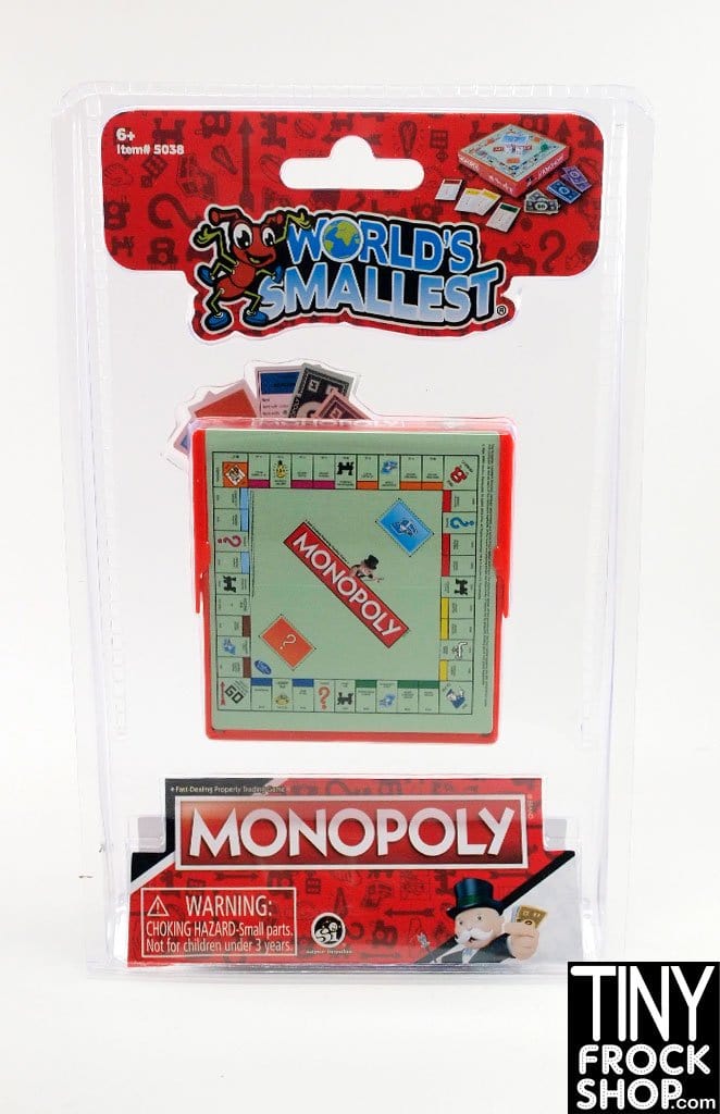 Tiny Frock Shop Barbie Worlds Smallest Monopoly - New In Package Tiny Frock Shop Barbie Worlds Smallest Monopoly - New In Package