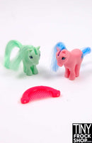 12 Inch Fashion Doll Worlds Smallest My Little Pony - Set of 2- More Colors - TinyFrockShop.com