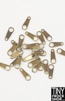 12" Fashion Doll Faux Metal Zipper Pulls - 2 Piece Set - Tiny Frock Shop