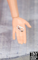 12 Inch Fashion Doll Faux Metal Zipper Pulls - 2 Piece Set - TinyFrockShop.com