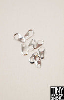 12 Inch Fashion Doll Faux Metal Zipper Pulls - 2 Piece Set - TinyFrockShop.com